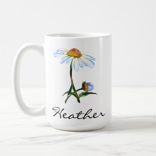 Daisy Hübsch Custom Personalisiert Kaffeetasse (Links)