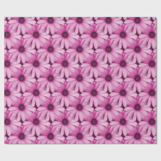 Daisy Hübsch Pink Blume Muster Geschenkpapier (Flach)