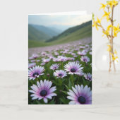 Daisy-Hügel-Geburtstagskarte Karte (Gelbe Blume)