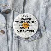 Daisy Immune Kompromised 4" Button (Beispiel)