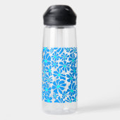 Daisy in 2 Farbtönen B02.bblue Trinkflasche (Rückseite)