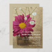 Daisy in Apotheke Flasche Probe Abendessen Einladung (Vorne/Hinten)