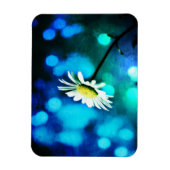 Daisy in blau und grün magnet (Vertikal)