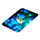 Daisy in blau und grün magnet (Linke Seite)