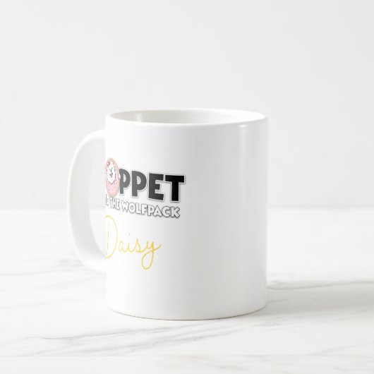 Daisy in einem Donut Kaffeetasse (Vorderseite Links)