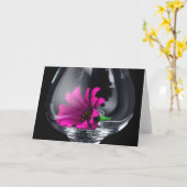 Daisy in einer Glas-BLANK-Karte Karte (Gelbe Blume)