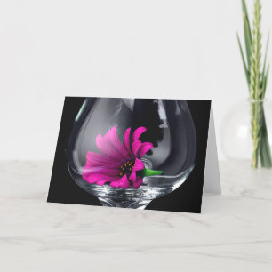 Daisy in einer Glas-BLANK-Karte Karte