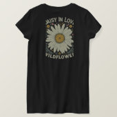 Daisy in Liebe Wildblume T - Shirt (Design Rückseite)
