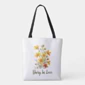 Daisy in Liebe Wildblume Tasche (Rückseite)