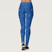 Daisy in Mono B02.White Blue BG Leggings (Rückseite)