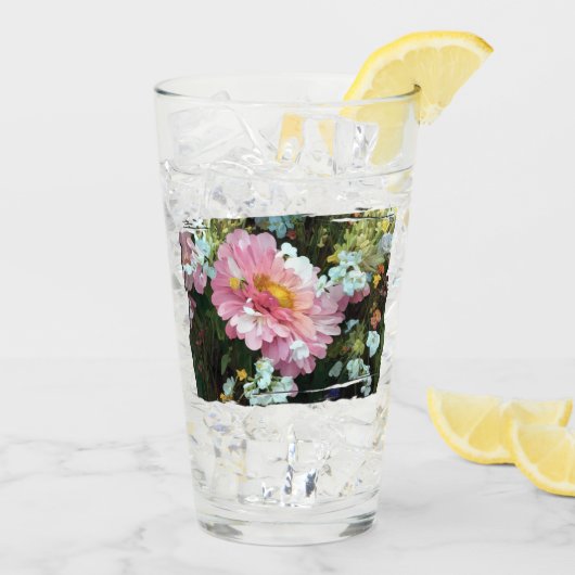 Daisy in Pink Glas (Rückseite Ice)