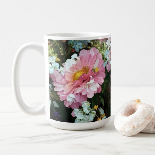 Daisy in Pink Kaffeetasse (Mit Donut)
