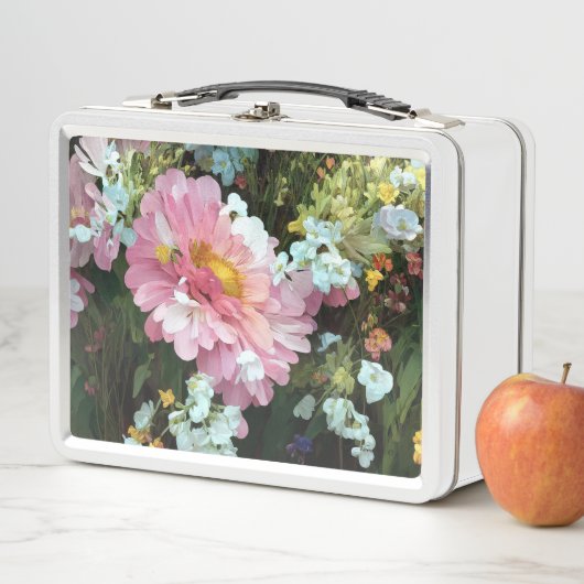 Daisy in Pink Metall Brotdose (Beispiel)