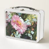 Daisy in Pink Metall Brotdose (Vorderseite)