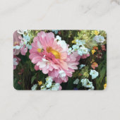 Daisy in Pink Visitenkarte (Rückseite)