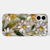 Daisy iPhone-Hülle Buntglas Warmes Blumen-Design Case-Mate iPhone Hülle (Rückseite (Horizontal))