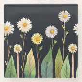 Daisy ist in der Nacht Glasuntersetzer (Vorderseite)