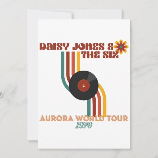 Daisy Jones The Six Einladung (Vorderseite)