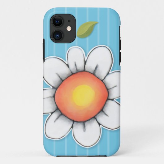 Daisy Joy blue iPhone 5 ID/Credit Card Case (Rückseite)