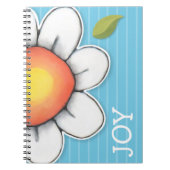Daisy Joy Blue Notebook Notizblock (Vorderseite)