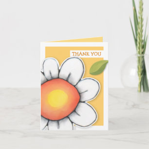 Daisy Joy gelb Danke Note Card