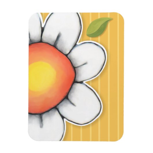 Daisy Joy gelb Premium Magnet (Vertikal)