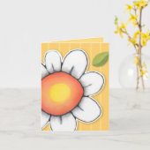 Daisy Joy gelbe Streifen Note Card Karte (Gelbe Blume)