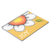 Daisy Joy-gelbes Notebook Notizblock (Linke Seite)