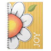 Daisy Joy-gelbes Notebook Notizblock (Vorderseite)