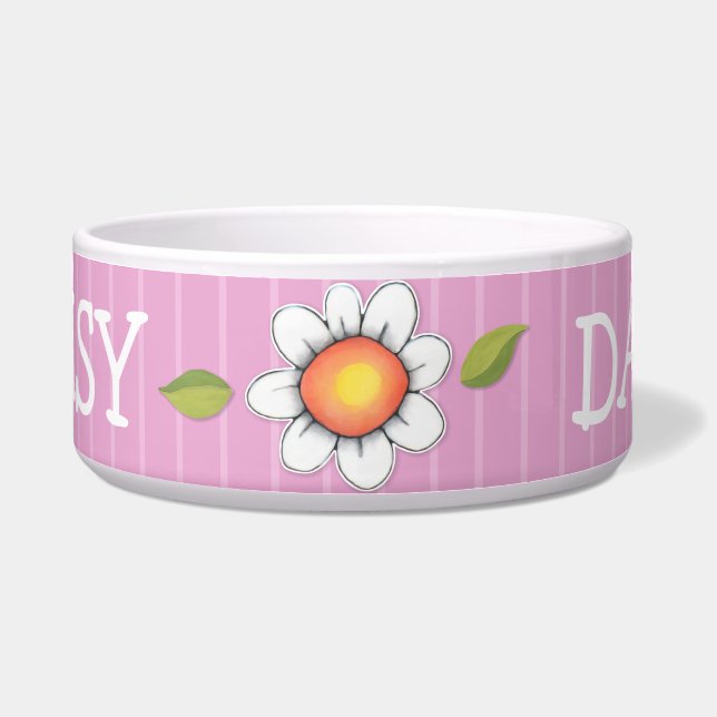 Daisy Joy Pink Hund Pet Bowl Napf (Vorderseite)