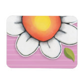 Daisy Joy pink Premium Magnet (Horizontal)