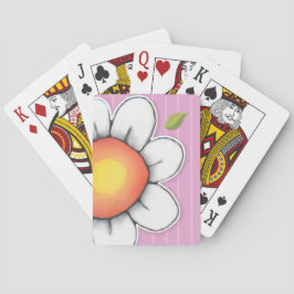 Daisy Joy Pink Streifen Bicycle® Playing Cards Spielkarten