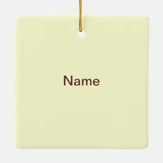 Daisy-Junge Mutter Keramikornament (Rückseite)