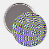 Daisy Kaleidoscope Magnet (Vorderseite/Rückseite)