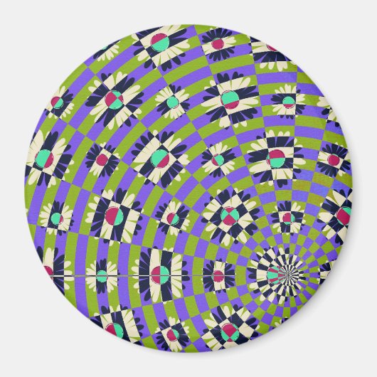 Daisy Kaleidoscope Magnet (Vorne)