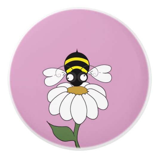 Daisy Keramik Knob Keramikknauf (Vorderseite)