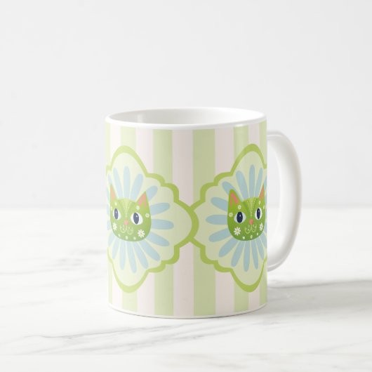 Daisy Kitty Face Purr-fect Kaffeetasse (VorderseiteRechts)