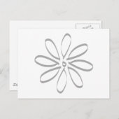 Daisy Kontur Postkarte (Vorne/Hinten)