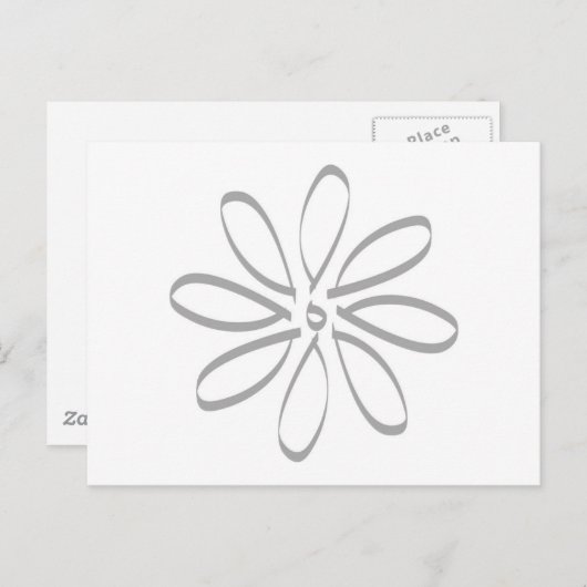 Daisy Kontur Postkarte (Vorne/Hinten)