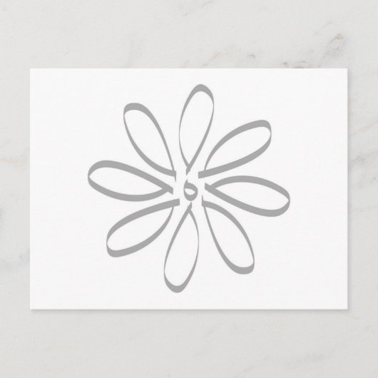 Daisy Kontur Postkarte (Vorderseite)