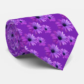 Daisy Krawatte Beautiful Blue Flowers (Gerollt)