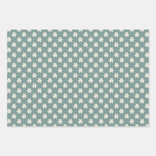 Daisy Ladybug und Checkerboard Geschenkpapier Set (Vorderseite 2)