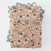 Daisy Ladybug und Checkerboard Geschenkpapier Set (Beispiel)