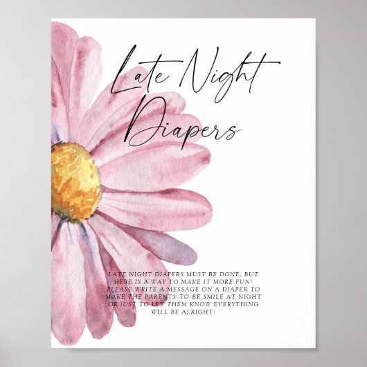 Daisy Late night diaper game Poster (Vorne)