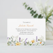 Daisy Lavender botanische Beerdigung vielen Dank (Stehend Vorderseite)