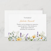 Daisy Lavender botanische Beerdigung vielen Dank (Vorne/Hinten)