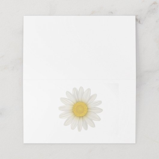 Daisy leere Platzkarten (Außenseite Aufgefaltet)