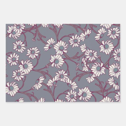 Daisy Liebe Geschenkpapier Set (Vorderseite)