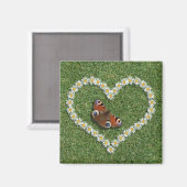 Daisy Liebe Herz und Schmetterling Kühlschrankmagn Magnet (Vorderseite/Rückseite)