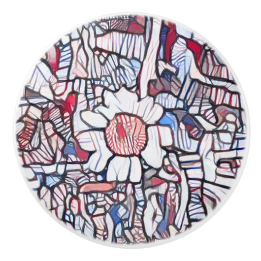 Daisy Liebe Keramikknauf (Vorderseite)